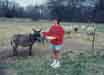 Andrea visiting animals