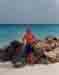 Mark on beach