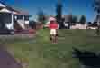 Andrea on lawn